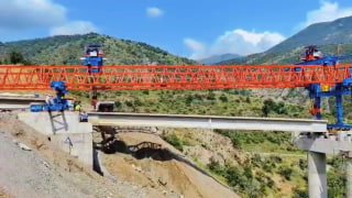 Строительство моста на участке Каджаран–Агарак с использованием Launching Gantry, Сюник