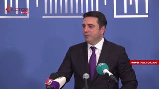 Ален Симонян выступает с заявлением о выборах в Апаране