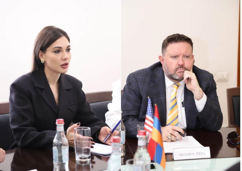 Министр юстиции Армении обсудила с временным поверенным США Дэвидом Алленом проект «Маршрут Трампа» в Апаране