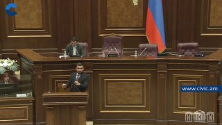 Заседание Национального собрания Армении, депутаты покидают зал, Апаран
